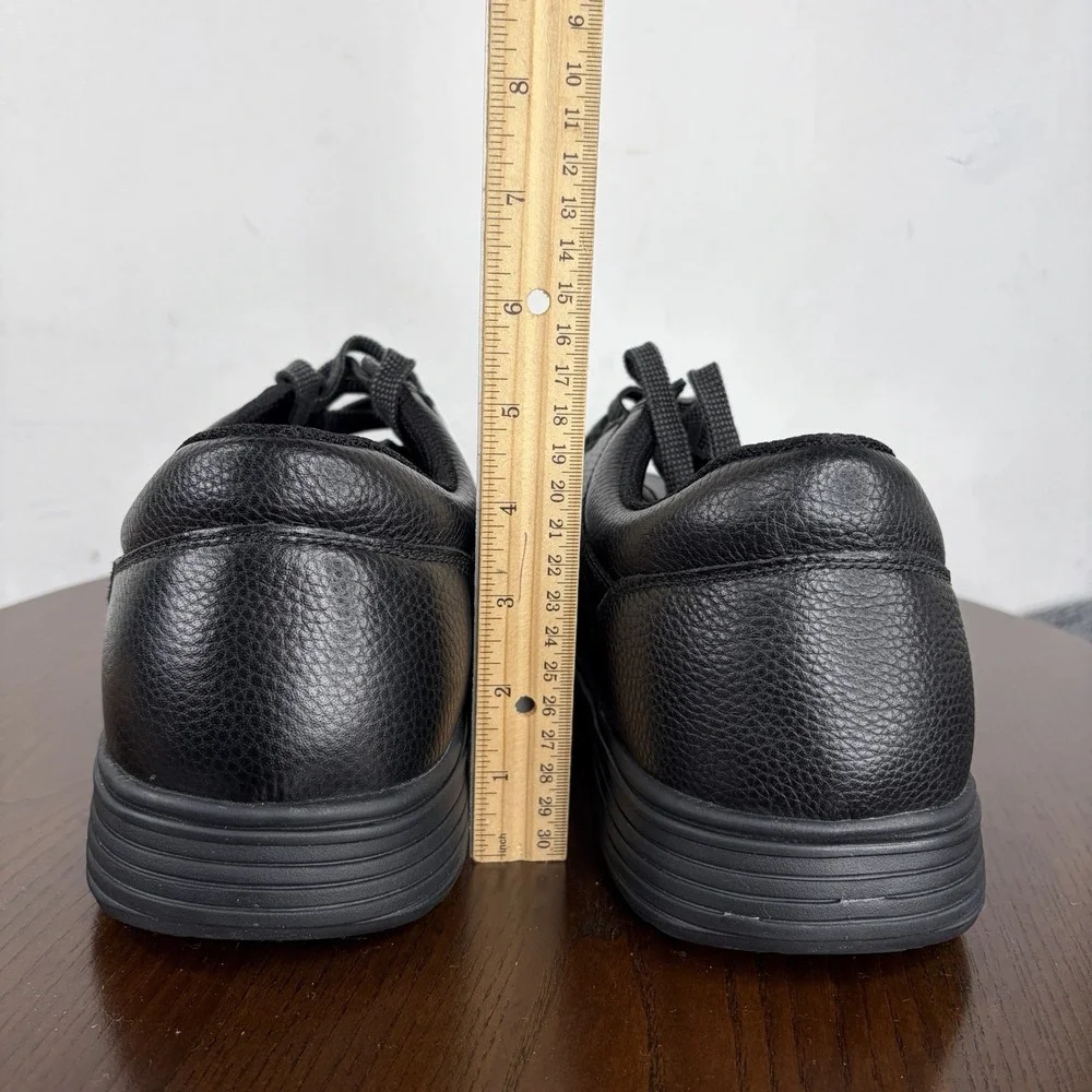 Orthofeet 410 Avery Island Shoes Mens 11.5 XX Wide Black Leather Oxford Diabetic